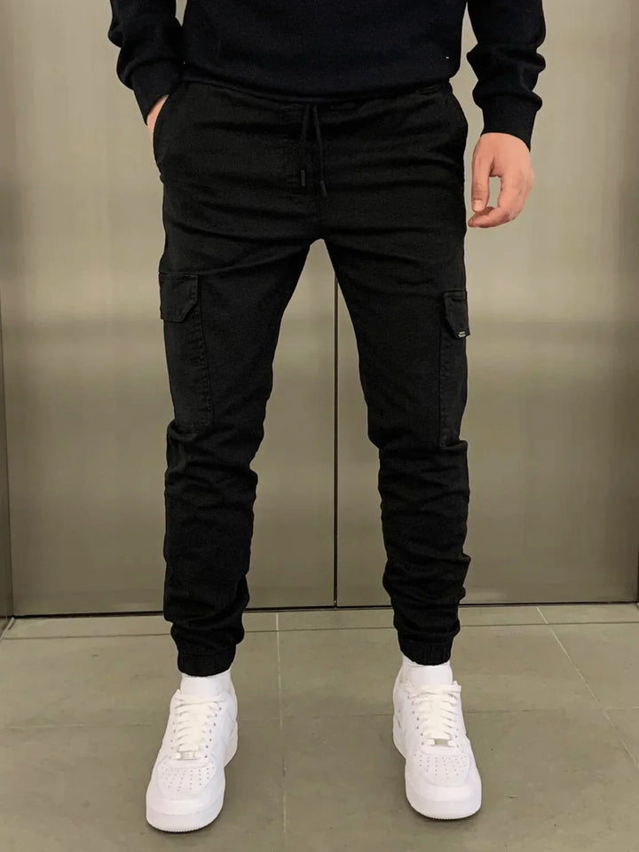 Comfortable Loose Fit  Cargo Trousers for Women with Practical Pockets and Elastic Waistband