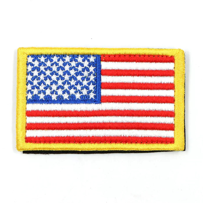 American Flag Patch For Harness Embroidered Hook And Loop Backing Fourth Of July Patriotic Dog Harness Patch