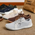 Breathable men's lace-up mesh casual Trainers – lightweight low-top everyday shoe, wide size range