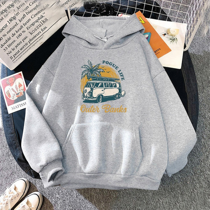 Oversized Cozy Unisex Hoodie - Pullover, Polyester, Casual