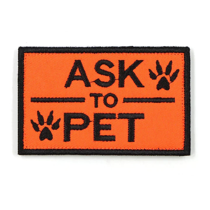 Service Dog Patch Black Harness Label Hook And Loop Fasteners Fall 2025 Easy On Off For Quick Identification