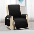 Couch Cover Furniture Protector With Side Pockets And Back Straps Reversible colours Fall 2025 Pet Friendly
