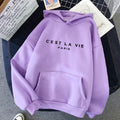 Oversized Cozy Women's Hoodie - Relaxed Plush, For Winter