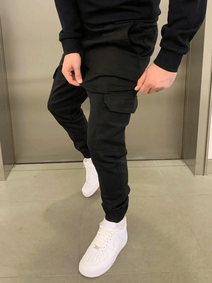 Comfortable Loose Fit  Cargo Trousers for Women with Practical Pockets and Elastic Waistband