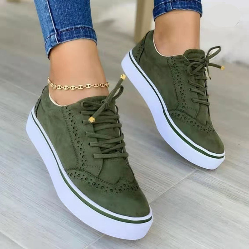 Comfortable Platform Trainers for Women, Stylish and Versatile Footwear in Blue, White, Green, Black - Perfect for Casual Wear