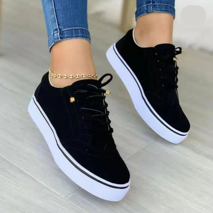 Comfortable Platform Trainers for Women, Stylish and Versatile Footwear in Blue, White, Green, Black - Perfect for Casual Wear