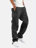 Oversized Cargo Trousers for Men with Multiple Pockets, Comfortable Fit and Durable Cotton Blend Trousers