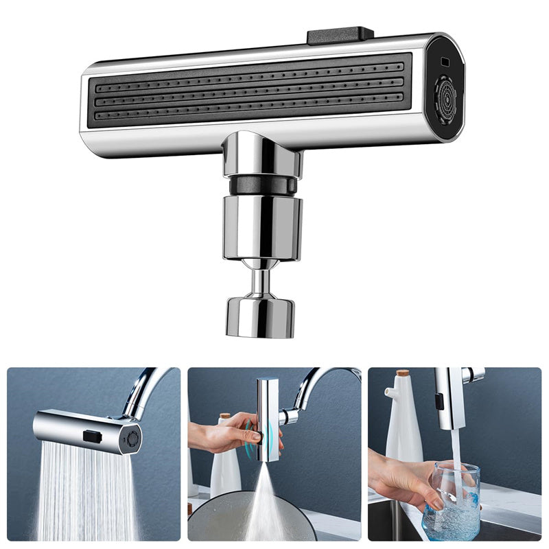Swivel tap extender on kitchen tap