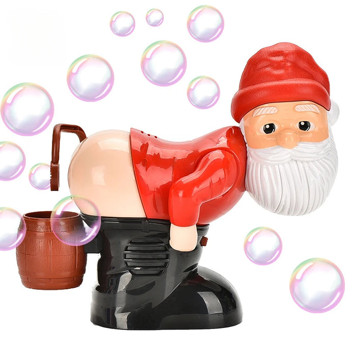 Plovena Santa bubble machine with music and lights