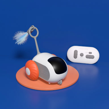 Plovena Remote control cat car with feather teaser