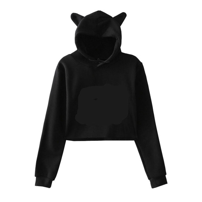 Soft Women's Cropped Hoodie - Boxy Relaxed Cut, Cotton