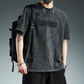 Oversized men's t-shirt – loose-fitting heavyweight, drop-shoulder, cotton blend, casual, versatile
