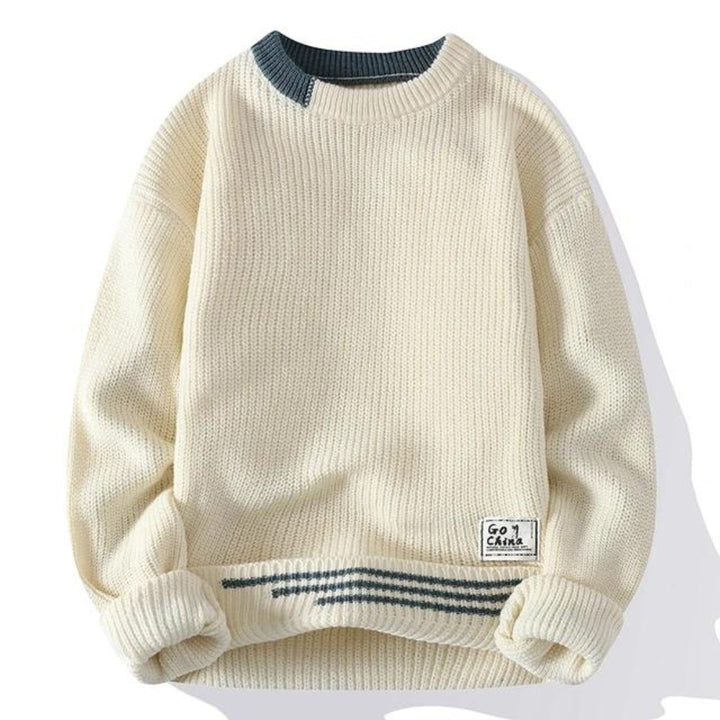 Soft Mens Crewneck Jumper - Relaxed Knit, Warm Casual
