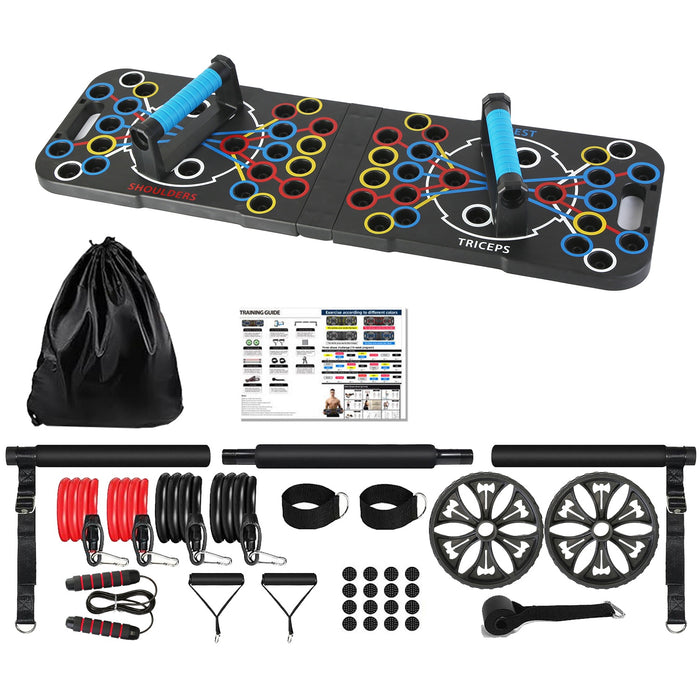 Plovena Foldable push-up board home gym set with extras