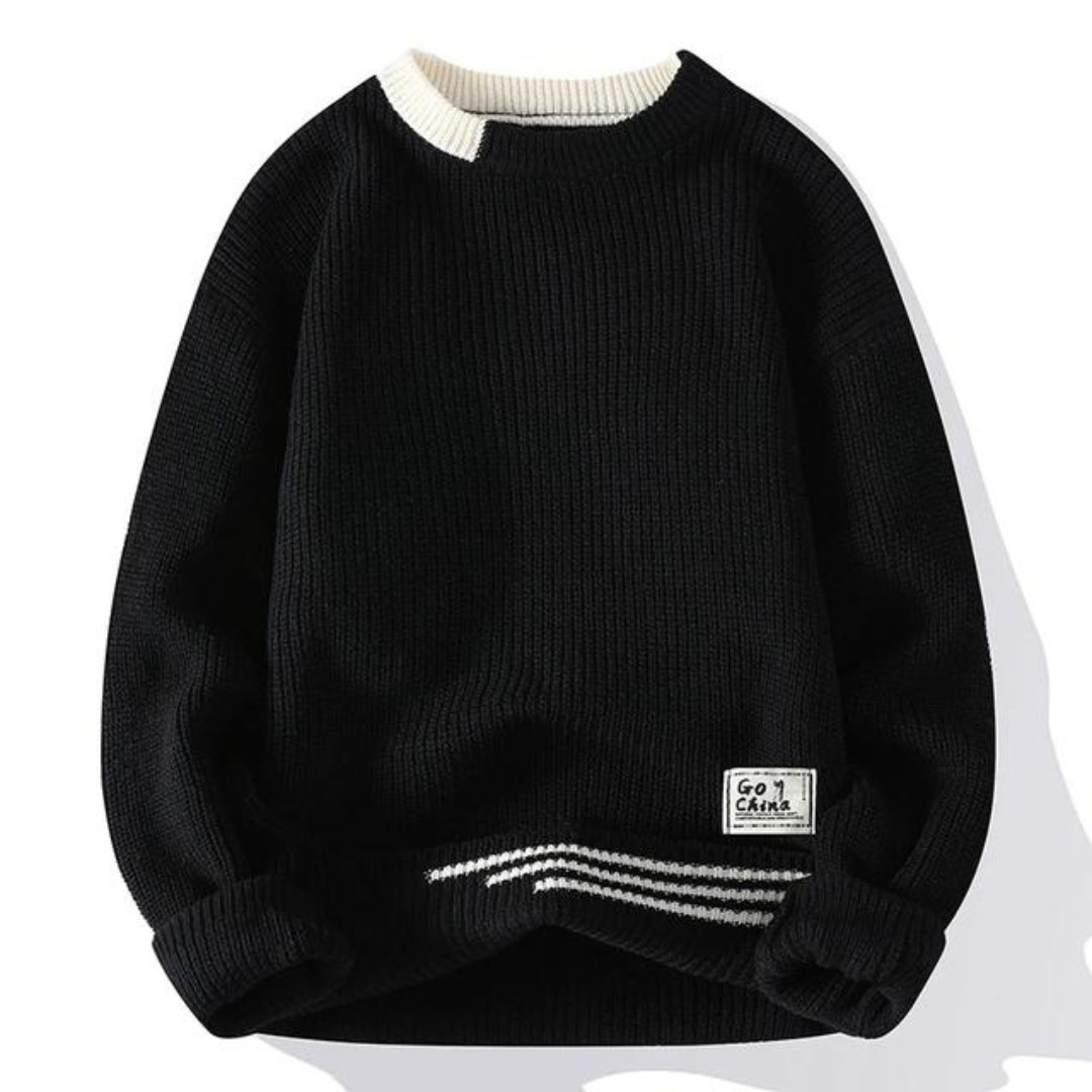 Soft Mens Crewneck Jumper - Relaxed Knit, Warm Casual