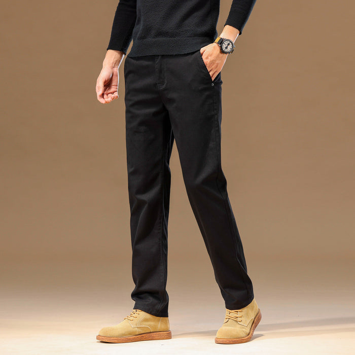 Relaxed men's denim trousers – straight cut, cotton denim, casual everyday wear