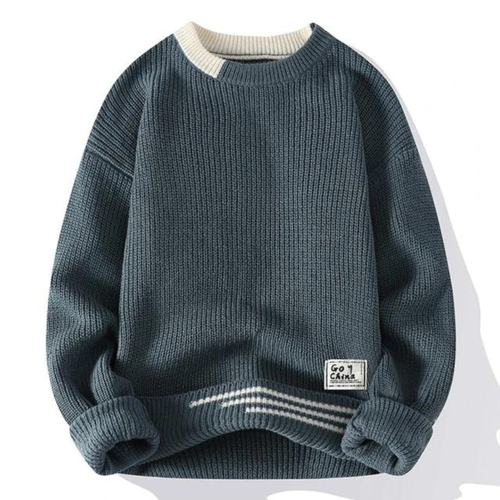 Soft Mens Crewneck Jumper - Relaxed Knit, Warm Casual