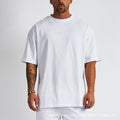 Breathable men's short-sleeve T-shirt - loose-fit, classic, pure cotton, everyday wear