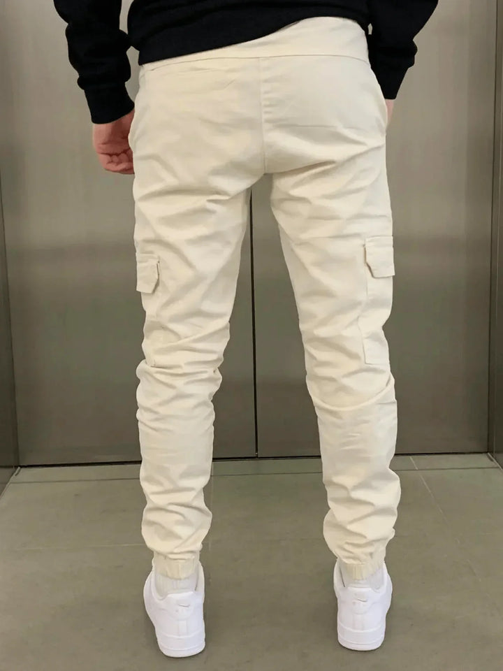 Comfortable Loose Fit  Cargo Trousers for Women with Practical Pockets and Elastic Waistband