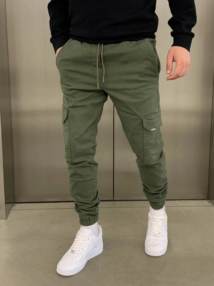 Comfortable Loose Fit  Cargo Trousers for Women with Practical Pockets and Elastic Waistband