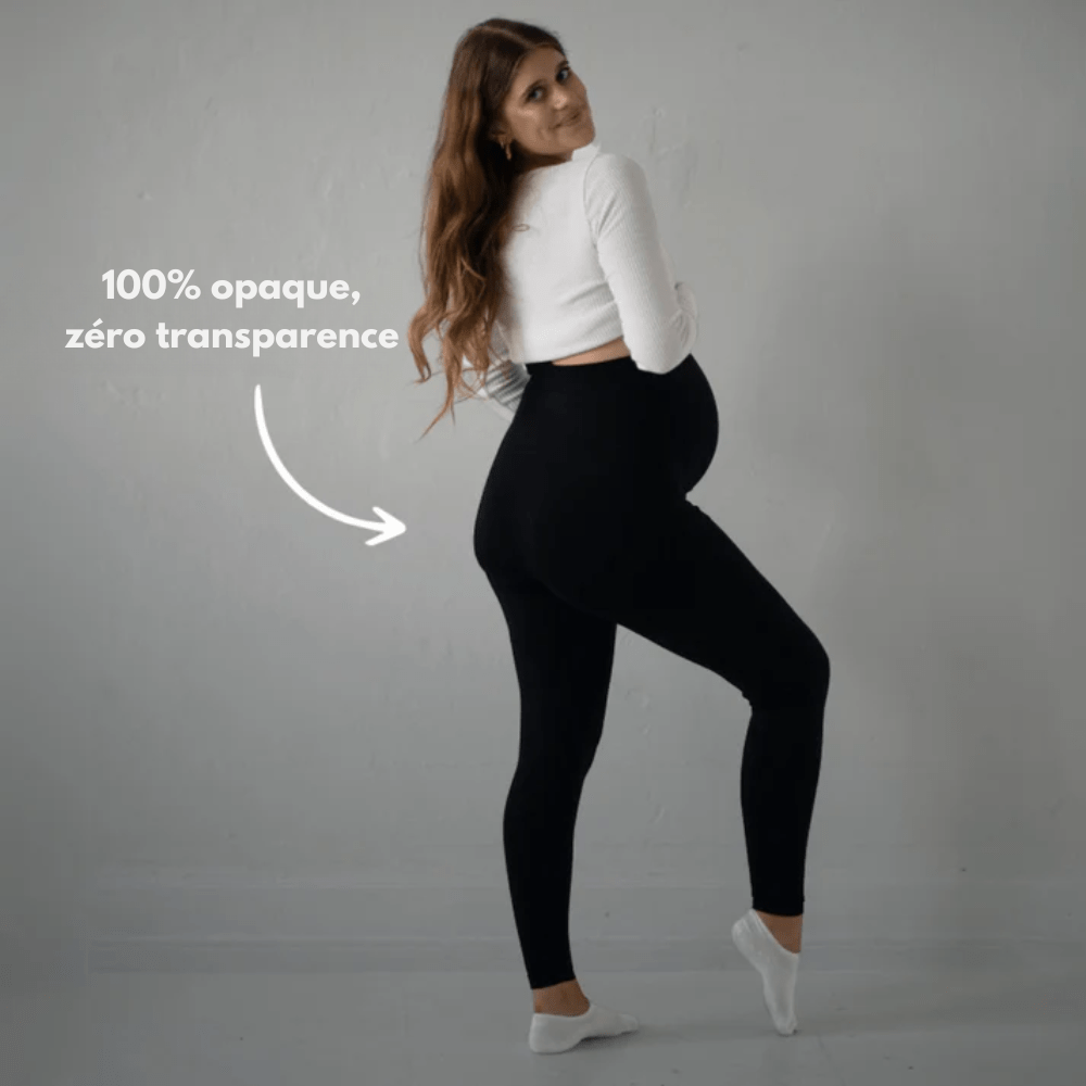 Comfortable Maternity Leggings with Supportive Stretch Belt for Pregnancy and Postpartum, Full-Length Yoga Trousers