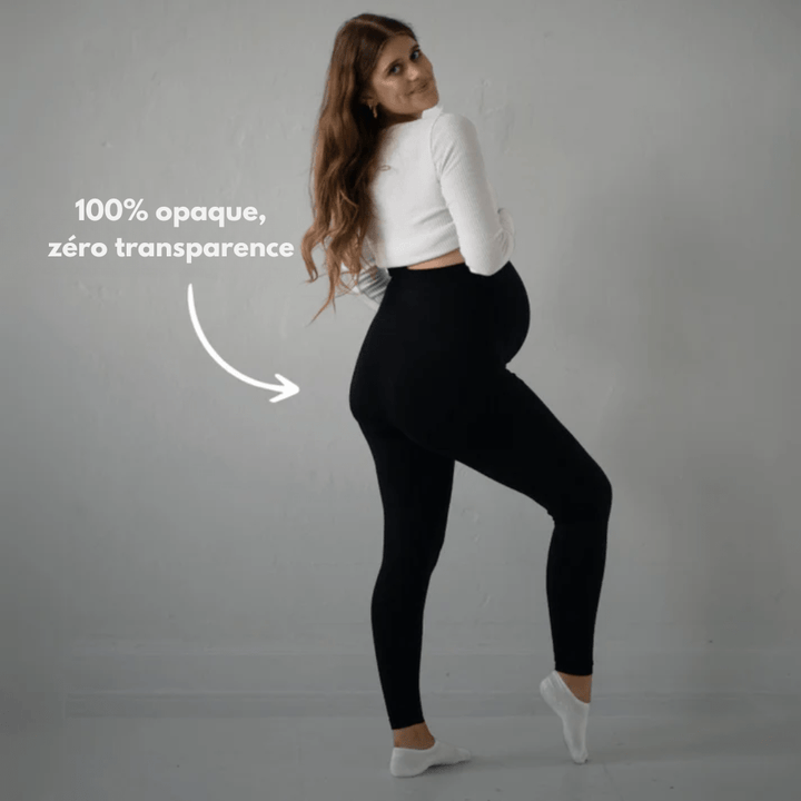 Comfortable Maternity Leggings with Supportive Stretch Belt for Pregnancy and Postpartum, Full-Length Yoga Trousers