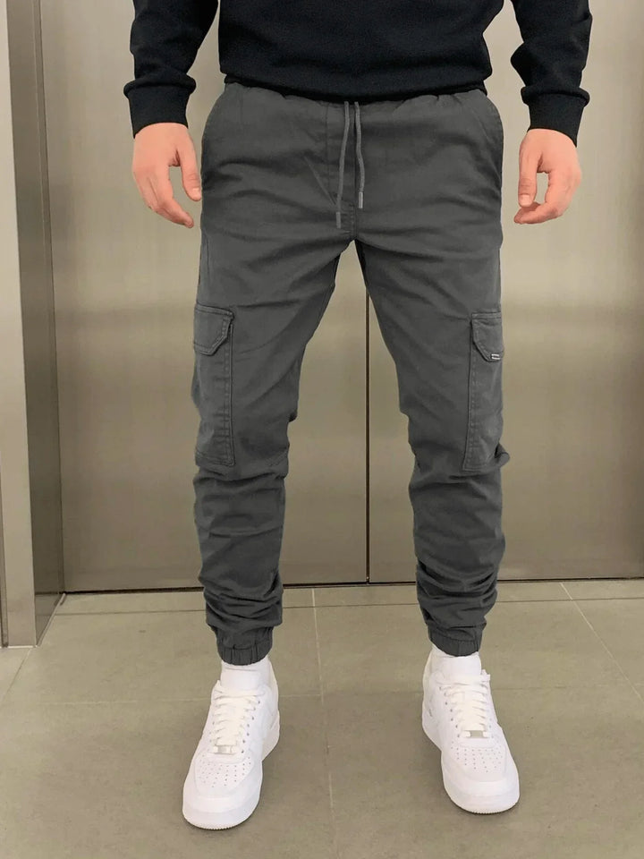 Comfortable Loose Fit  Cargo Trousers for Women with Practical Pockets and Elastic Waistband