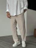 Men's Trousers - Soft Luxury Tailored Trousers for Everyday Wear, Premium Fabric, Tailored Fit, Classic Style