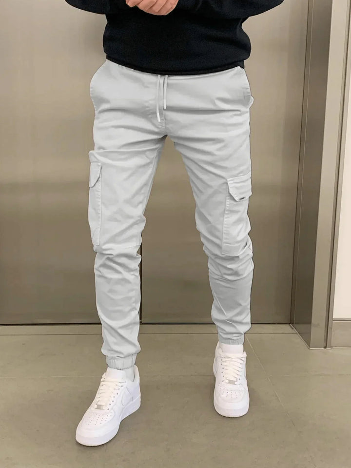 Comfortable Loose Fit  Cargo Trousers for Women with Practical Pockets and Elastic Waistband