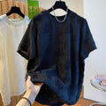 Breathable Men's Top - Loose-Fit Crew-Neck, Polyester Blend, Casual Everyday Wear