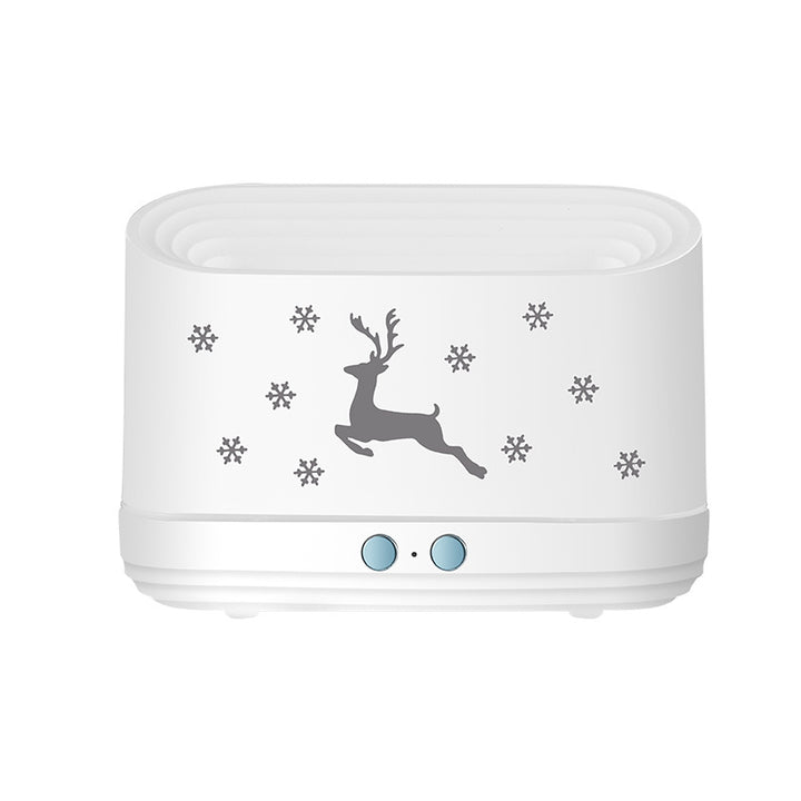 Reindeer flame diffuser with festive glow