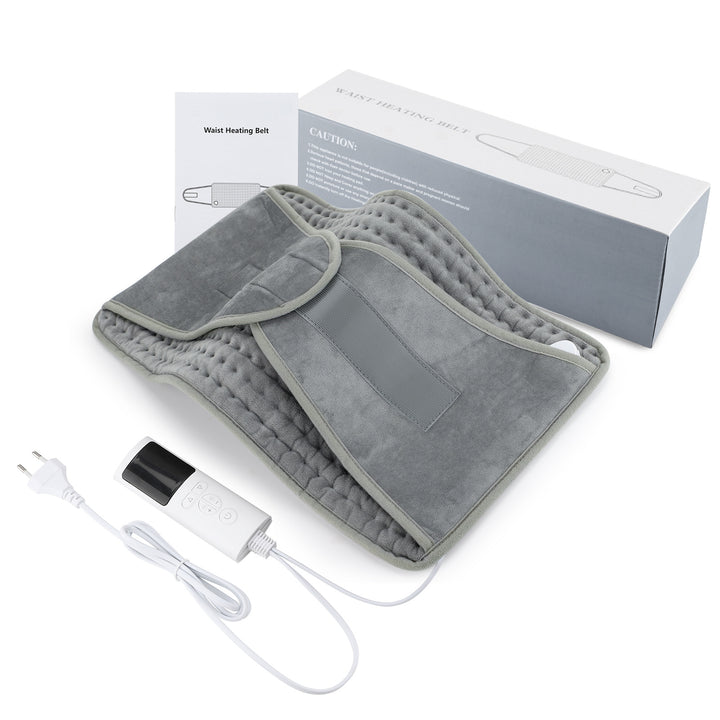 Electric heating pad wrapped around waist