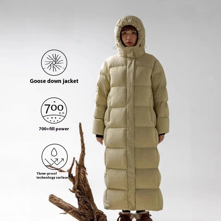 Insulating Women’s Down Coat - Ultra Long Goose Down