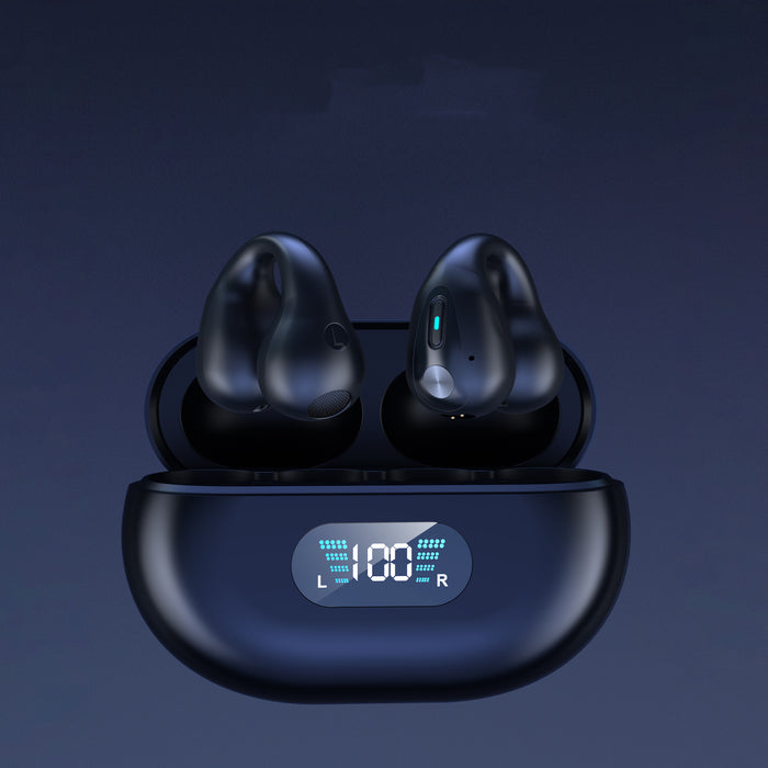 Plovena Open-ear clip-on wireless earbuds with charging case