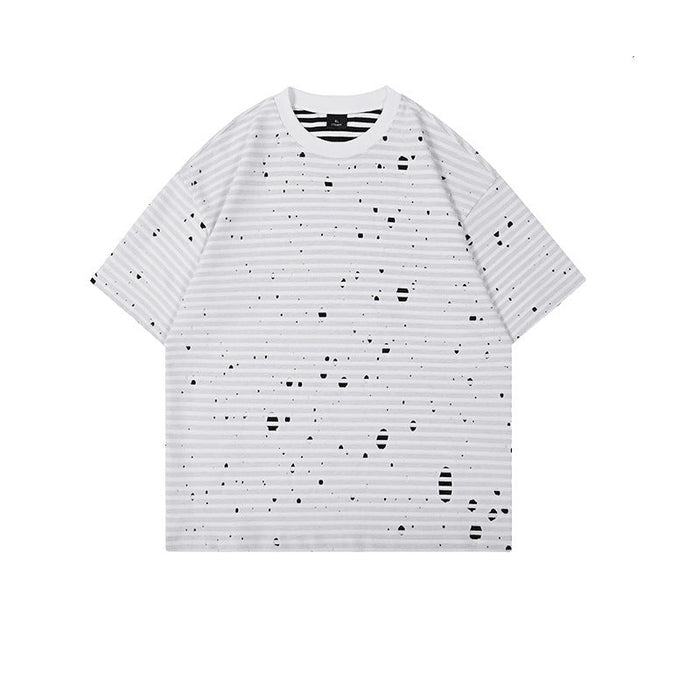 Breathable Men's Short-Sleeve T-Shirt - Relaxed Fit, Double-Layer Cotton, Casual Everyday Wear