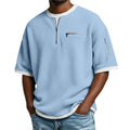 Breathable Men's Polo Shirt - Loose-Fit, Short-Sleeve, Polyester, Casual Everyday Wear