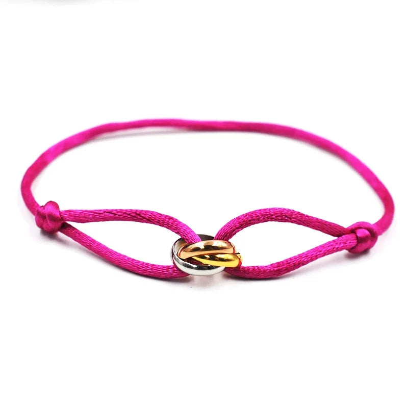 Bracelet Rope Chain Wrap Bracelet Adjustable Unisex jewellery 3 Metal Buckle Fall 2026 Trend Gift