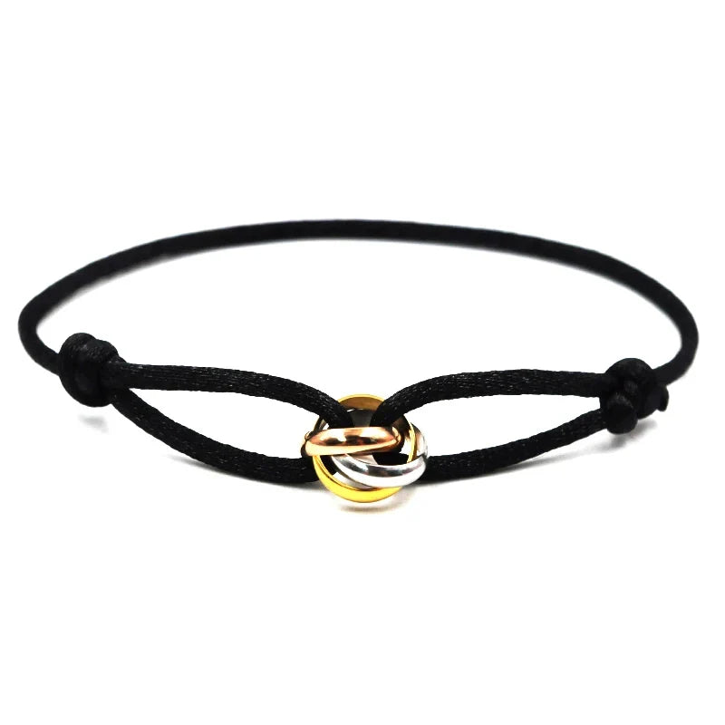 Bracelet Rope Chain Wrap Bracelet Adjustable Unisex jewellery 3 Metal Buckle Fall 2026 Trend Gift