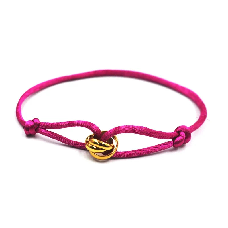 Bracelet Rope Chain Wrap Bracelet Adjustable Unisex jewellery 3 Metal Buckle Fall 2026 Trend Gift