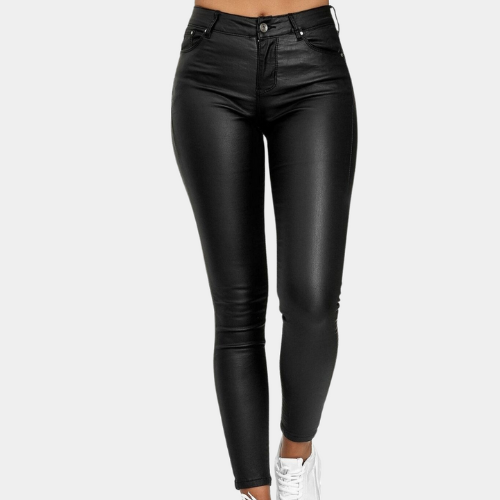Breathable women’s skinny Trousers – timeless design, cotton-polyester blend, for summer events