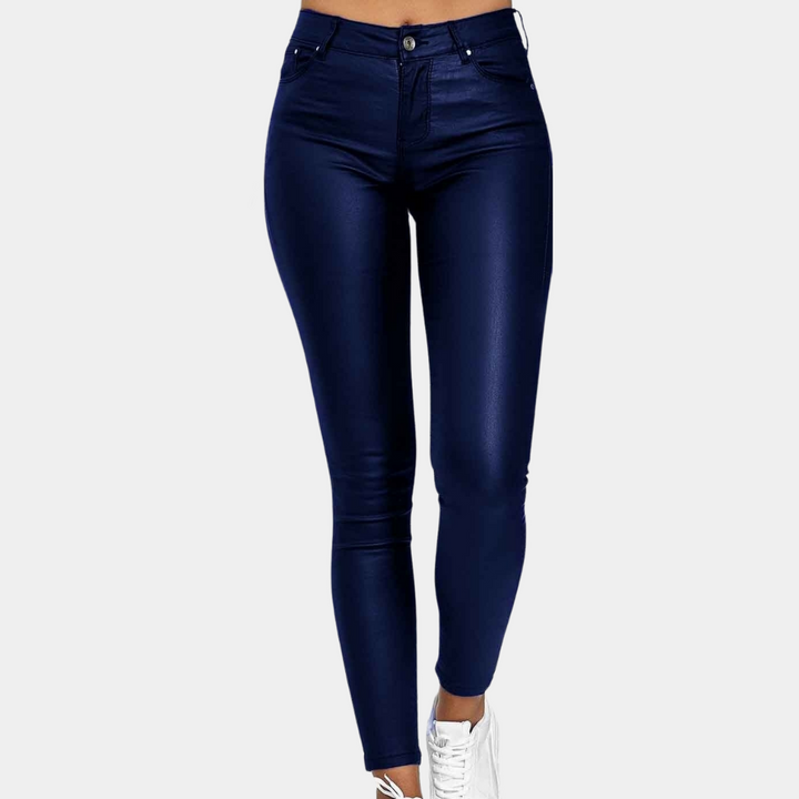 Breathable women’s skinny Trousers – timeless design, cotton-polyester blend, for summer events