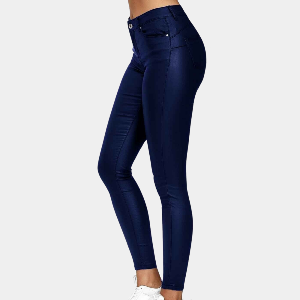 Breathable women’s skinny Trousers – timeless design, cotton-polyester blend, for summer events
