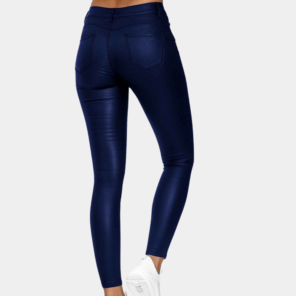 Breathable women’s skinny Trousers – timeless design, cotton-polyester blend, for summer events