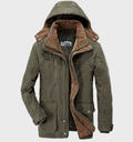 Waterproof Cozy Men's Winter Jacket - Hip Fleece Lined