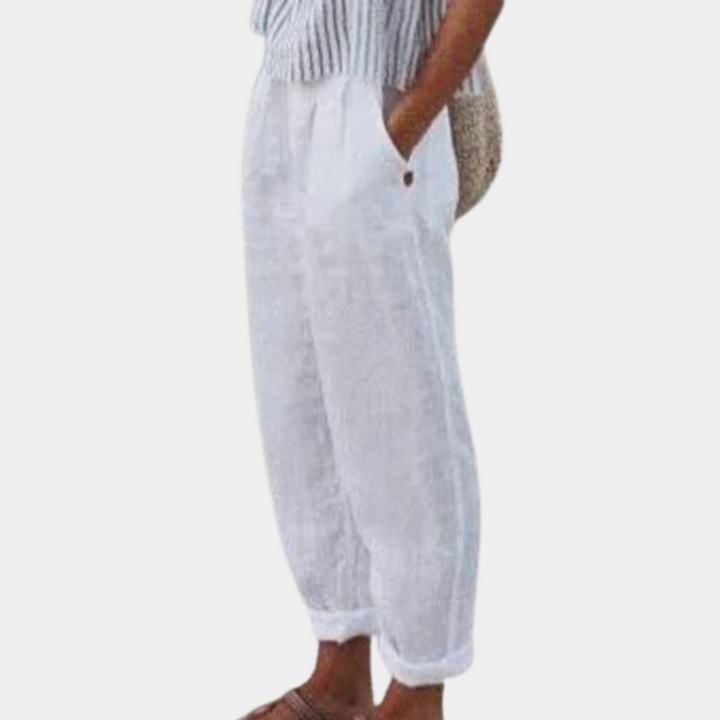 Breathable women’s lounge Trousers – relaxed fit, lightweight material, for summer outings