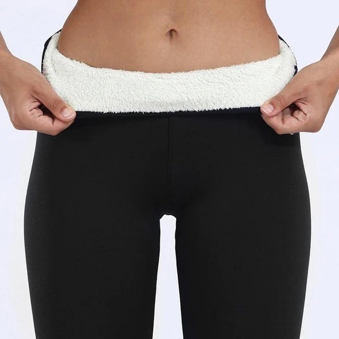 Women's Fleece Lined Leggings, Thermal Soft and Breathable Winter Leggings in Black, grey, Navy - Comfortable Fit for Layering