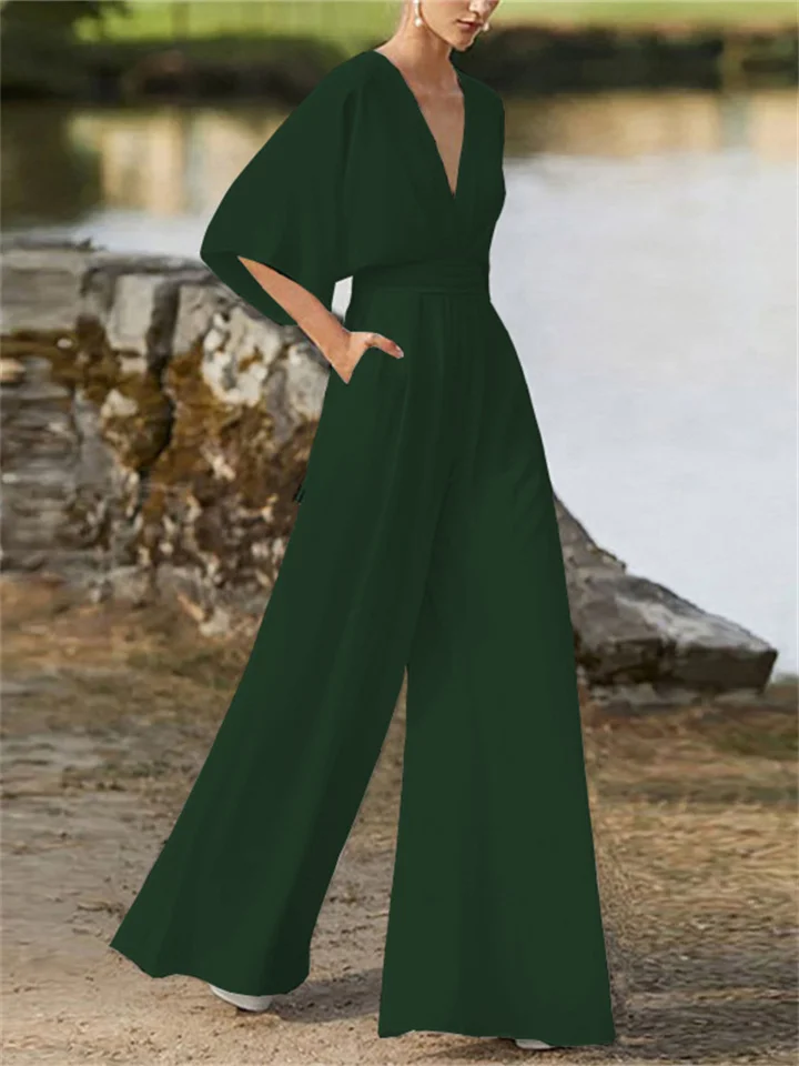 Breathable women’s jumpsuit – timeless design, premium fabric, for special occasions