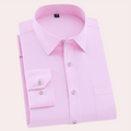 Classic Men's Shirt, Tailored Fit Stretch Fabric, Non-Iron, Breathable, Elegant Design, Narrow Sleeves, Various colours