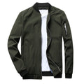 Lightweight Mens Bomber Jacket - Waist Length, Cotton Blend