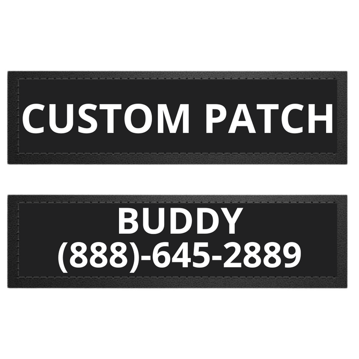 Custom Patch For Harness Dog Name And Phone Number Patch Two Line Text Fall 2025 Gift